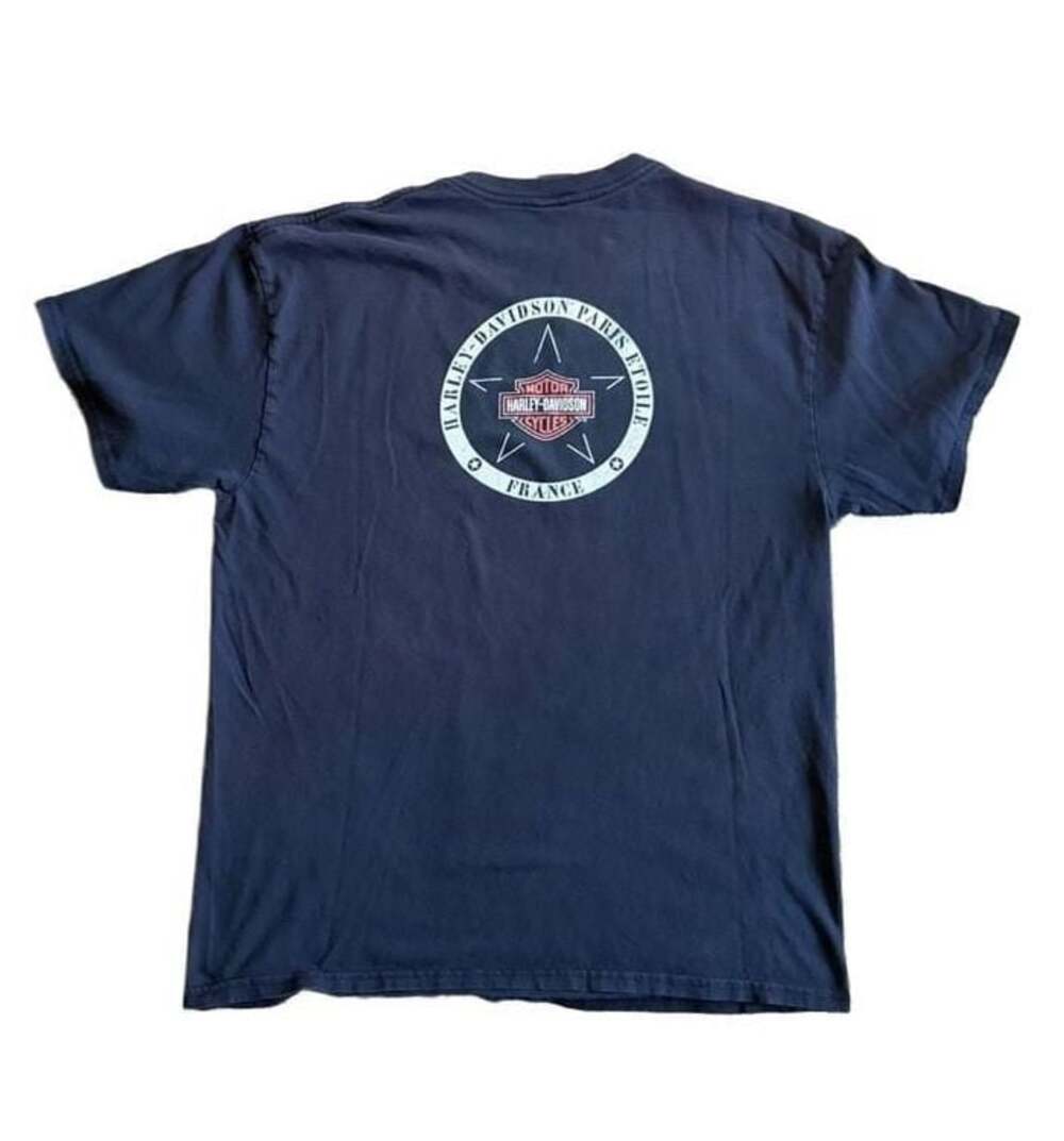 Harley-Davidson Debarquement Normandie Juin 1944 Paris Etoile Graphic T-Shirt
